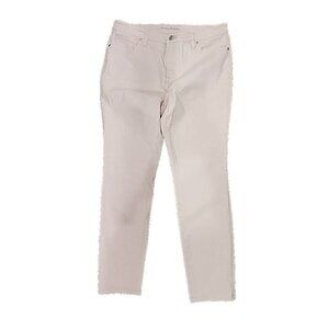 Tommy Bahama Ella Twill High Rise Ankle Denim Jeans Pink Stretch Women's 12